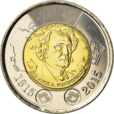 Coin, Canada, 2 Dollars, 2015, Royal Canadian Mint, Sir John MacDonald, MS(63)
