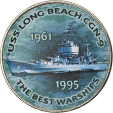 Coin, Zimbabwe, Shilling, 2017, Warship - USS Long Beach CGN-9, MS(63), Nickel