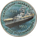 Moneda, Zimbabue, Shilling, 2017, Warship -  Battleship Marat, SC, Níquel
