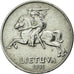 Moneda, Lituania, 2 Centai, 1991, MBC, Aluminio, KM:86