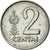 Moneda, Lituania, 2 Centai, 1991, MBC, Aluminio, KM:86