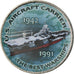 Moneda, Zimbabue, Shilling, 2017, Warship -  U.S Aircraft Carrier, SC, Níquel