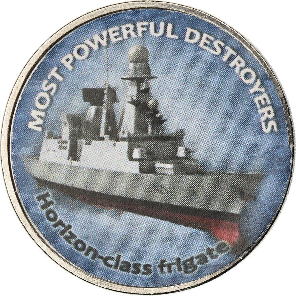 Monnaie, Zimbabwe, Shilling, 2018, Warship -  Destroyer Horizon, SPL, Nickel