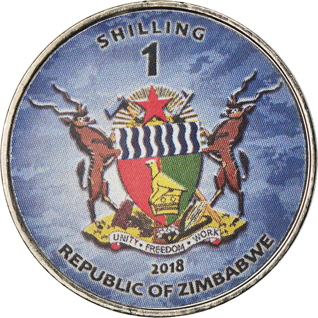 Monnaie, Zimbabwe, Shilling, 2018, Warship -  Destroyer Horizon, SPL, Nickel