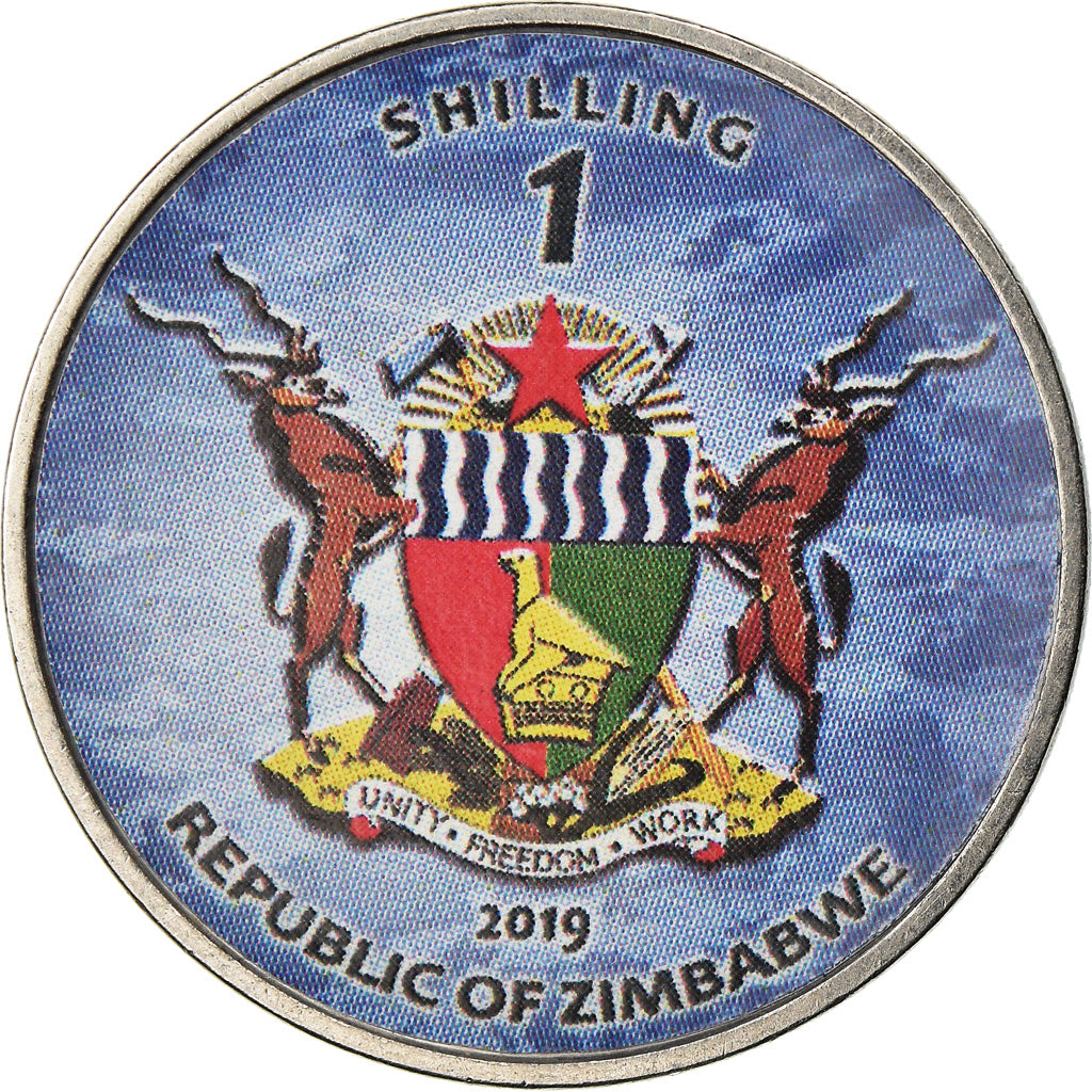 Coin, Zimbabwe, Shilling, 2019, Warship -  Porte-avions Kuznetsov, MS(63)