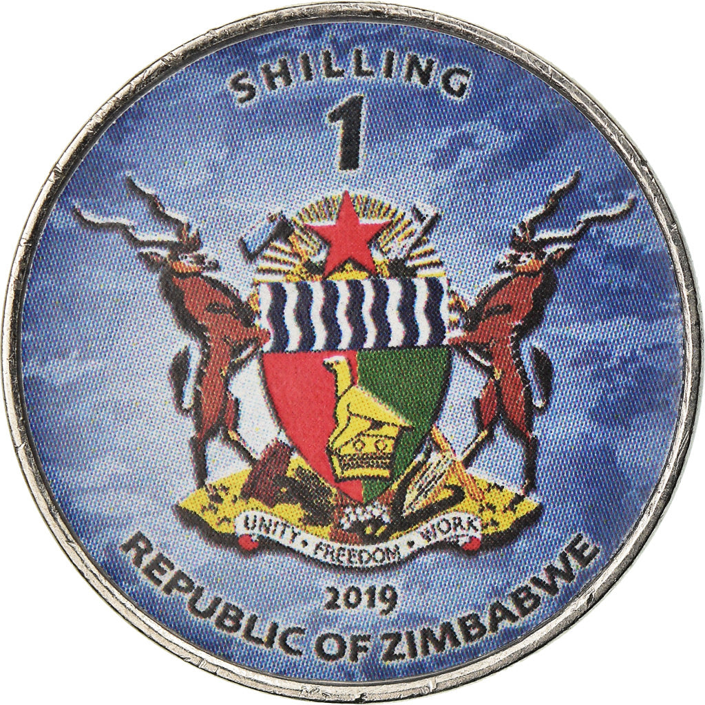 Moeda, Zimbabué, Shilling, 2019, Warship -  Porte-avions Sao Paulo, MS(63)