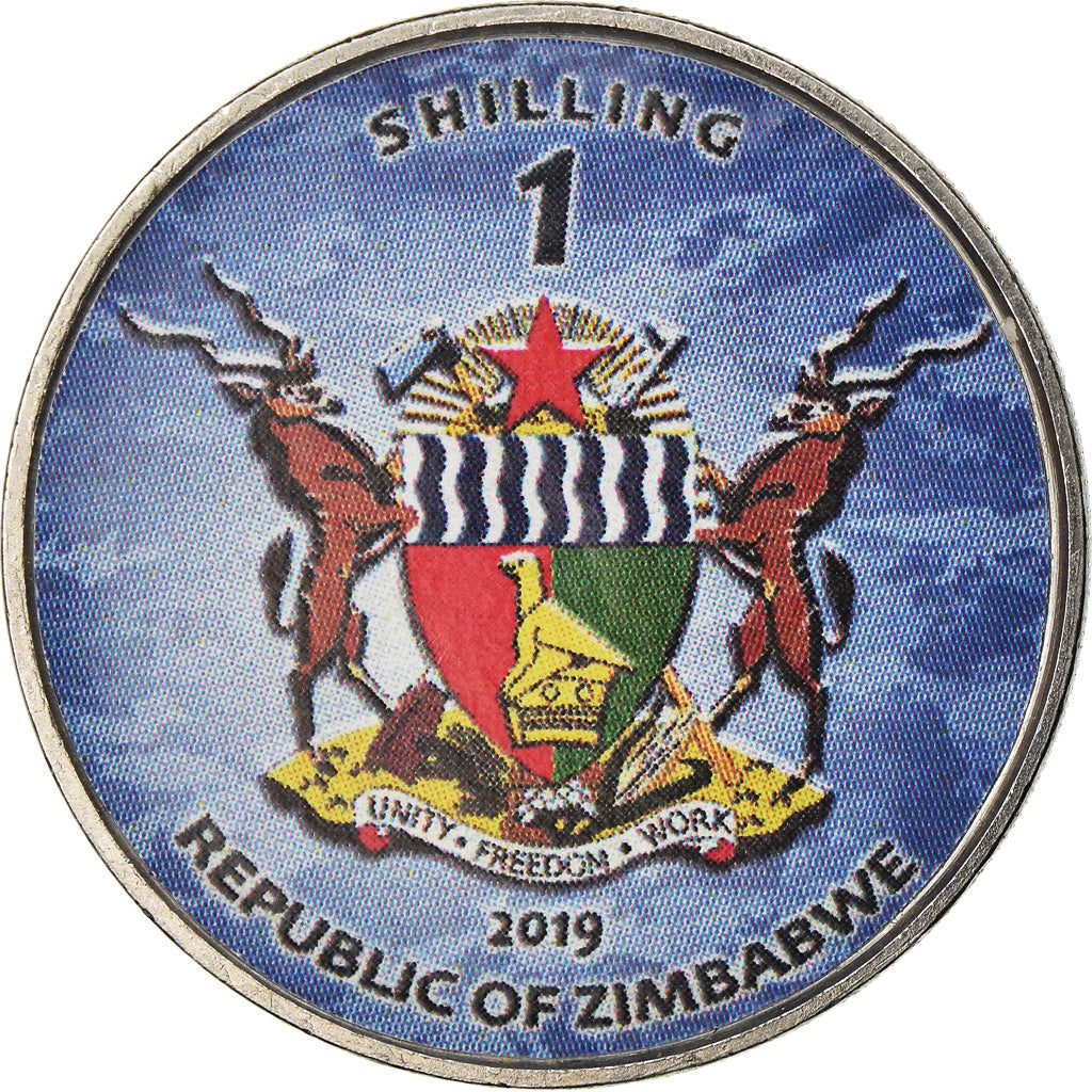 Monnaie, Zimbabwe, Shilling, 2019, Warship -  Porte-avions Vlkramadltya, SPL