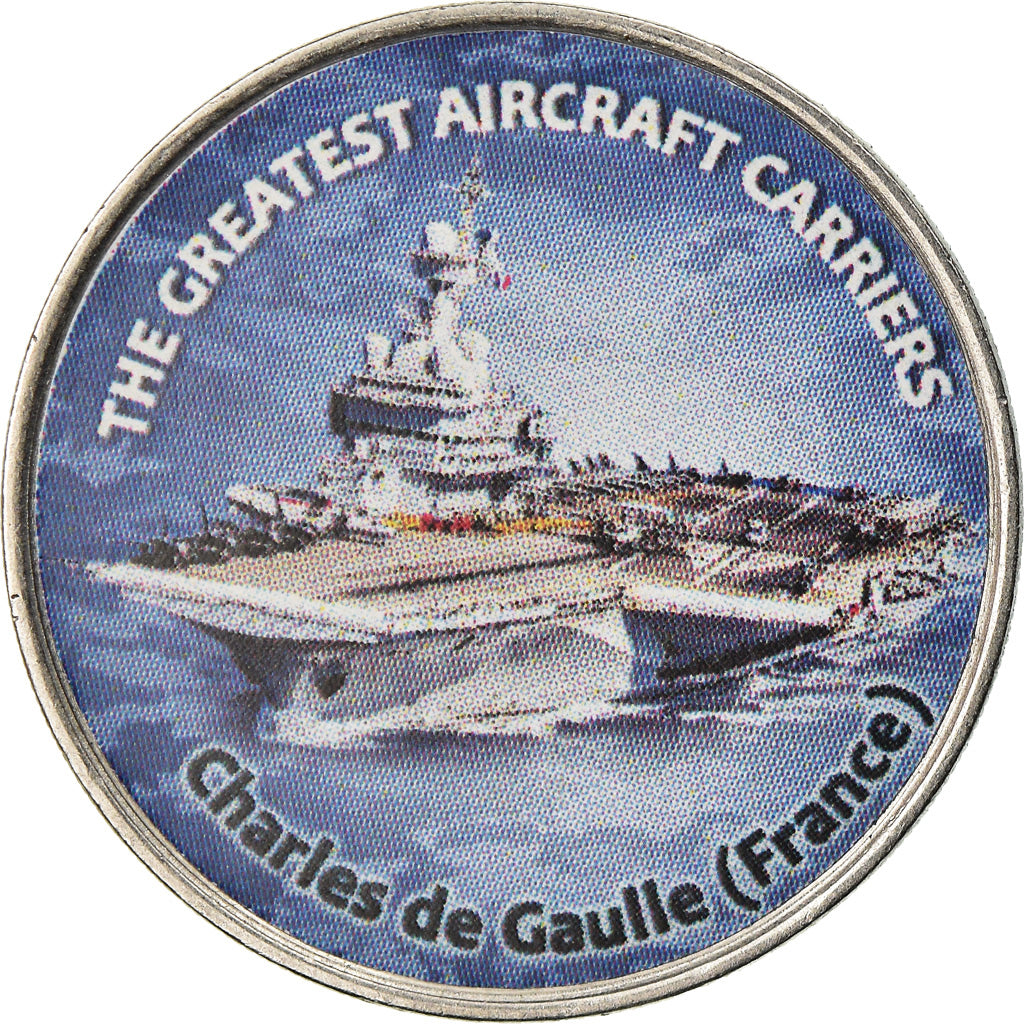 Münze, Simbabwe, Shilling, 2019, Warship -  Porte-avions Charles de Gaulle