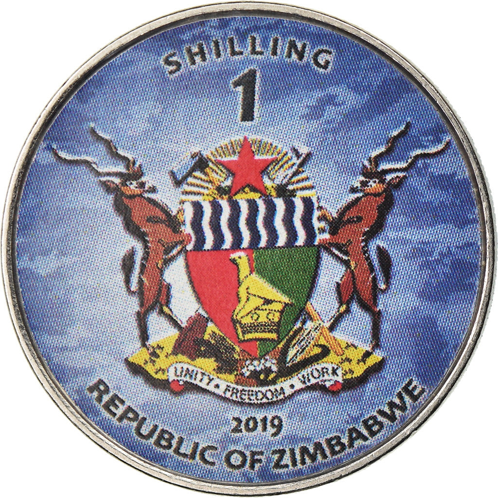 Münze, Simbabwe, Shilling, 2019, Warship -  Porte-avions Chakri Naruebet, UNZ