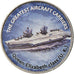 Coin, Zimbabwe, Shilling, 2019, Warship -  Porte-avions Queen Elizabeth, MS(63)