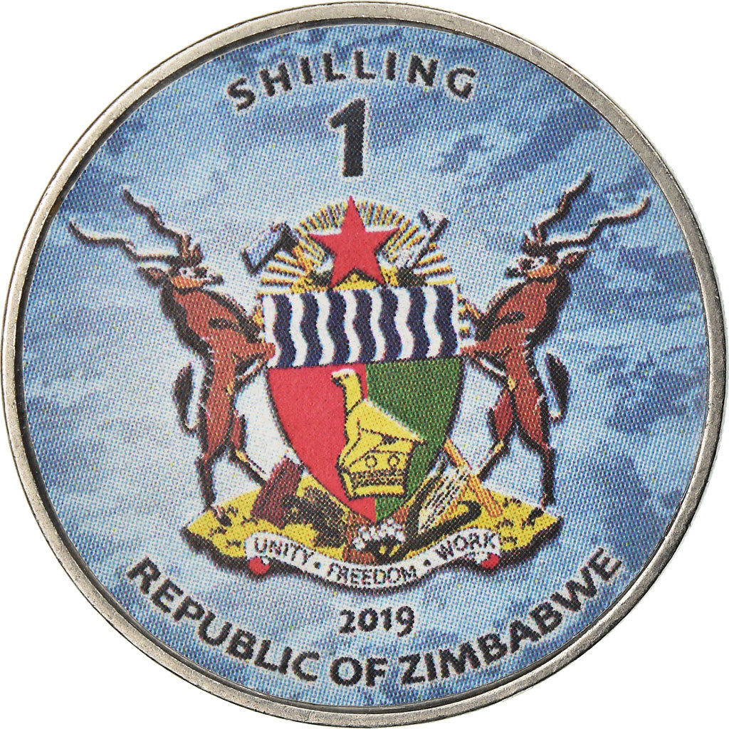 Monnaie, Zimbabwe, Shilling, 2019, Fighter jet - Growler, SPL, Nickel plated