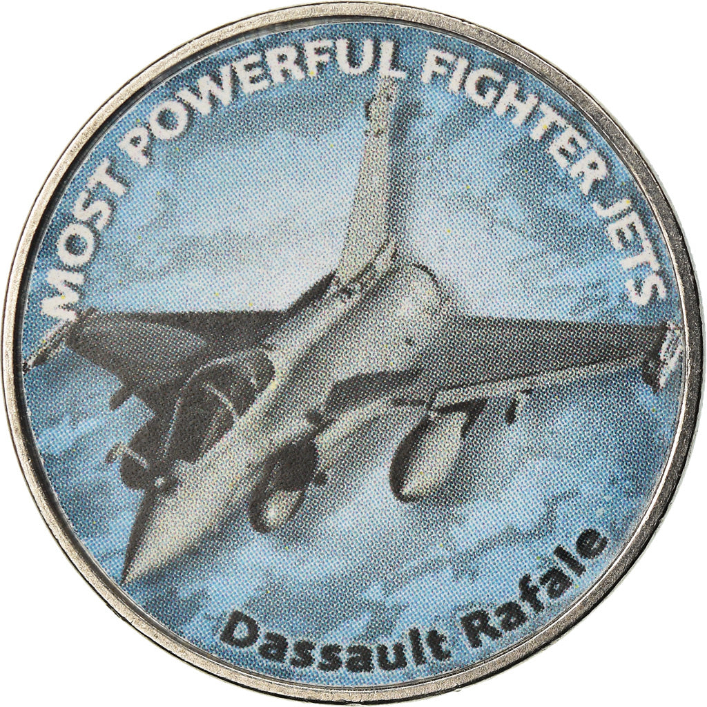 Coin, Zimbabwe, Shilling, 2018, Fighter jet - Dassault Rafale, MS(63), Nickel