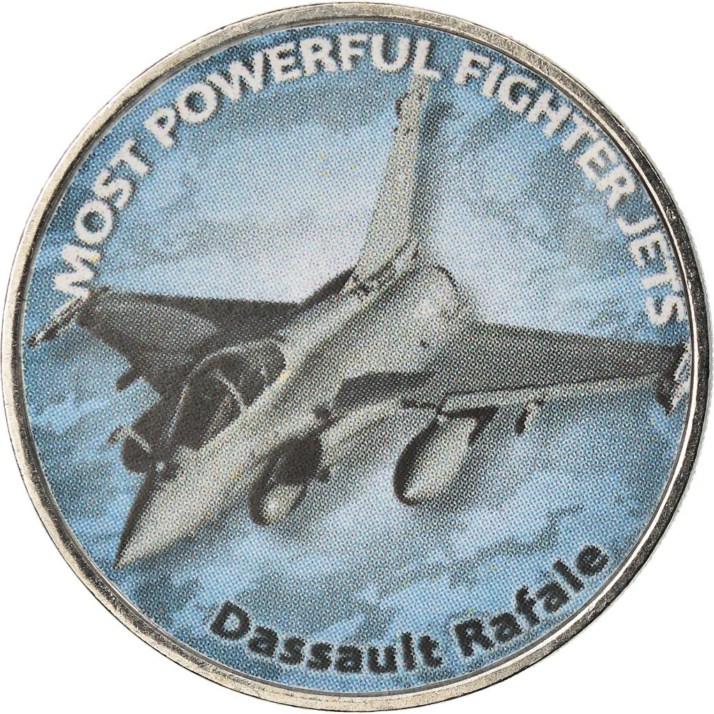 Coin, Zimbabwe, Shilling, 2018, Fighter jet - Dassault Rafale, MS(63), Nickel