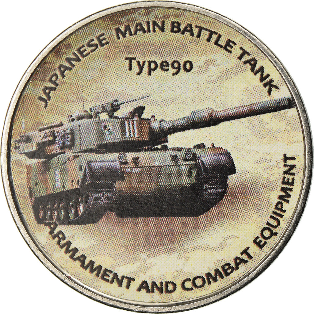 Münze, Simbabwe, Shilling, 2019, Tanks - Type 90, UNZ, Nickel plated steel