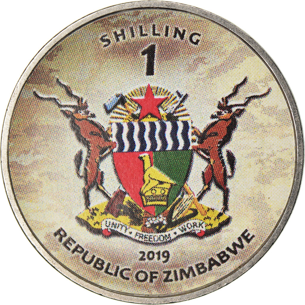 Munten, Zimbabwe, Shilling, 2019, Tanks - M60-2000, UNC-, Nickel plated steel