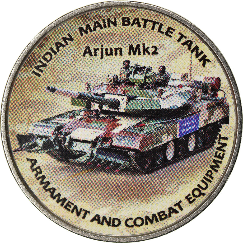 Monnaie, Zimbabwe, Shilling, 2019, Tanks - Arjun Mk2, SPL, Nickel plated steel