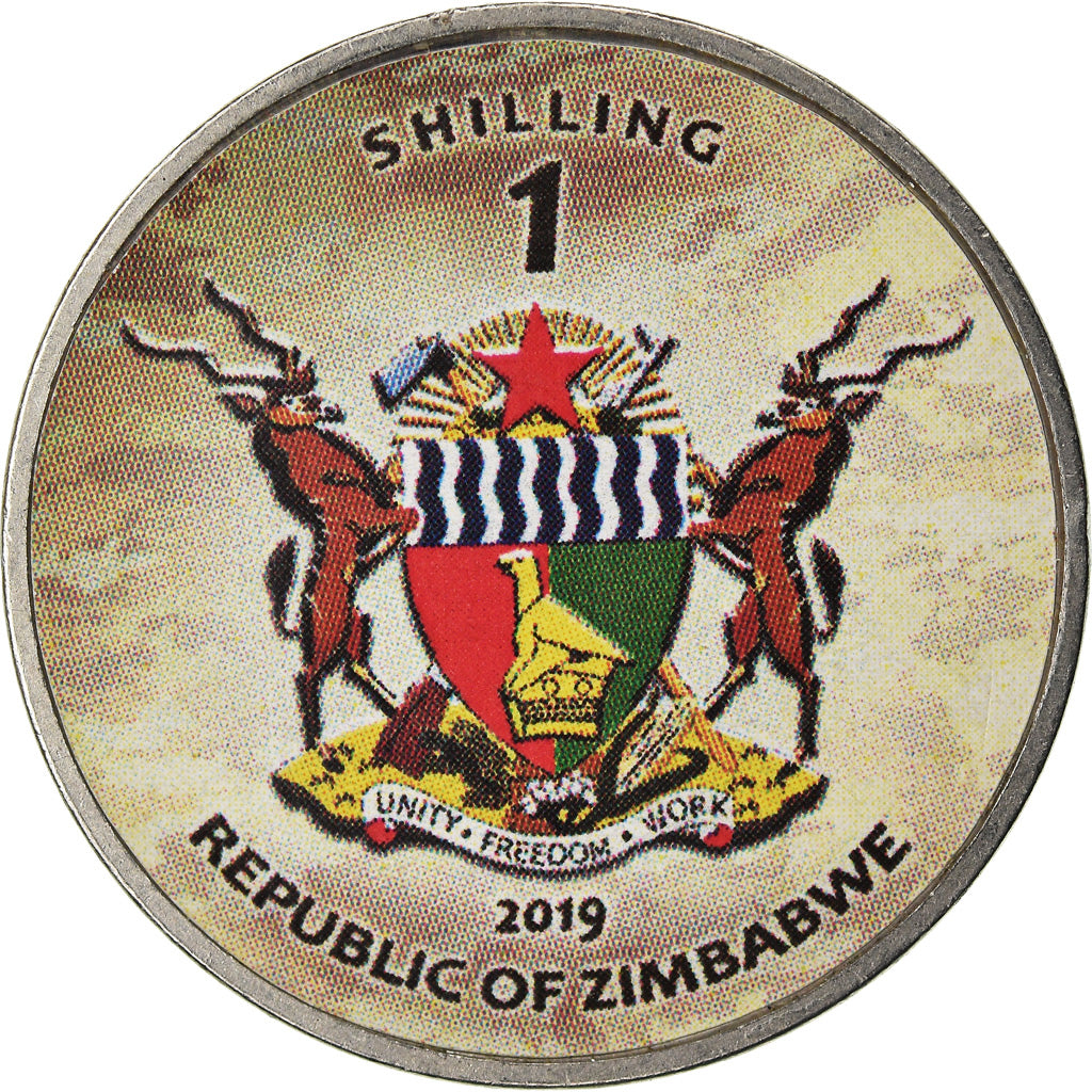 Monnaie, Zimbabwe, Shilling, 2019, Tanks - Arjun Mk2, SPL, Nickel plated steel