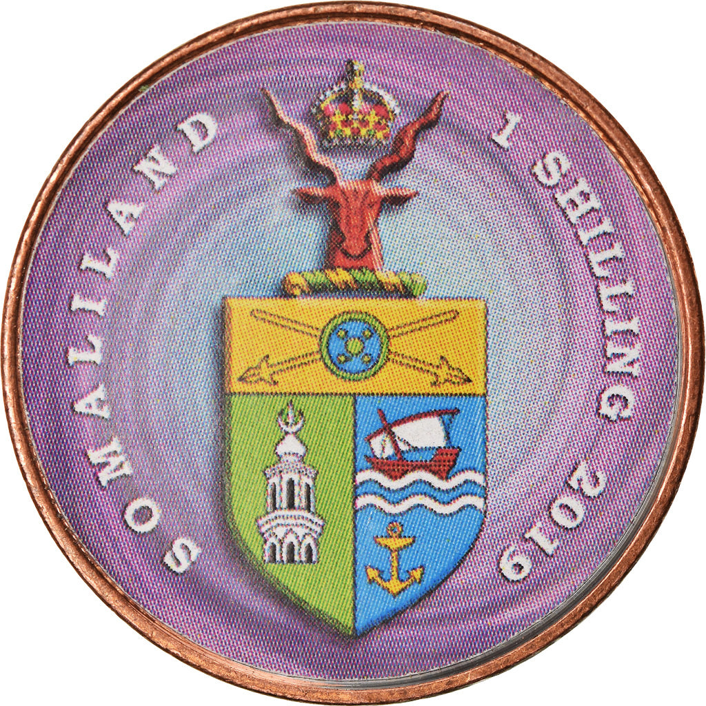 Münze, Somaliland, Shilling, 2019, Fleurs - Coeur de Marie, UNZ, Stainless