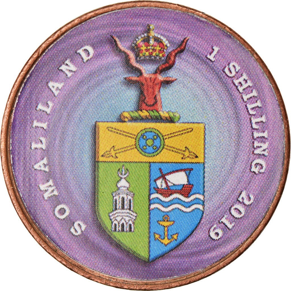 Coin, Somaliland, Shilling, 2019, Fleurs - Orchidée Colombe, MS(63), Stainless