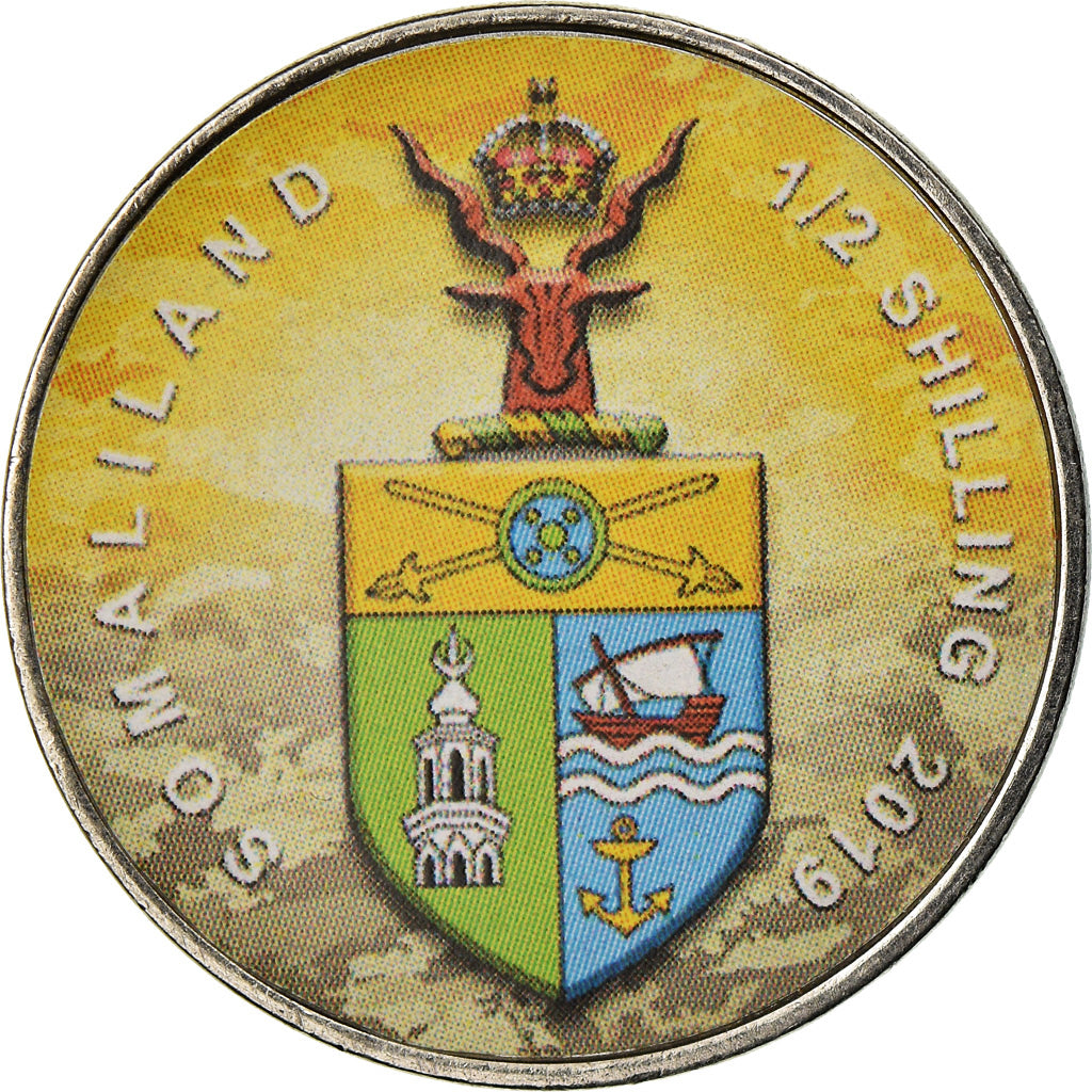 Moneta, Somaliland, 1/2 Shilling, 2019, Motos - 100 ans - 1910, SPL, Acciaio