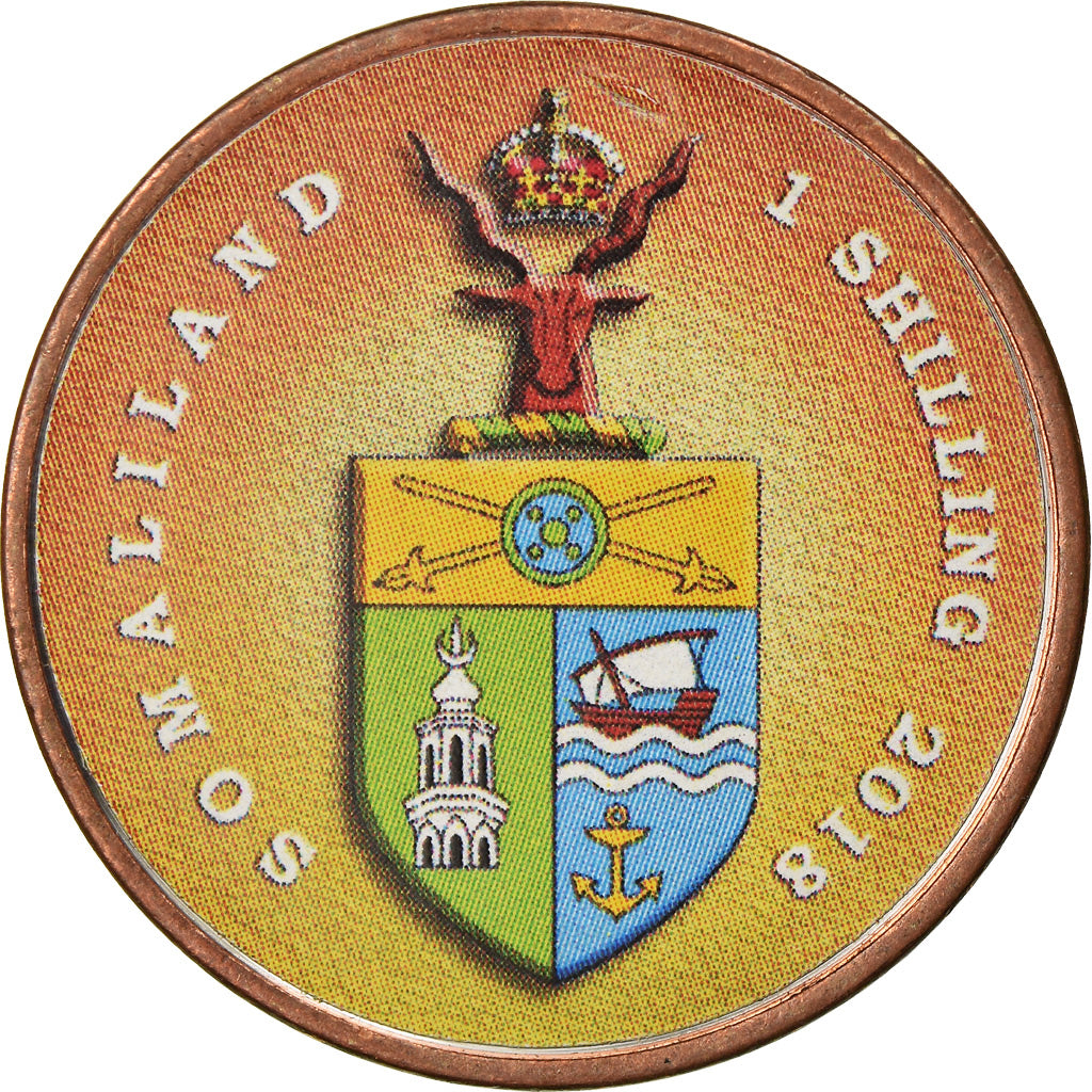 Munten, Somaliland, Shilling, 2018, Faune africaine - Zébre, UNC-, Stainless