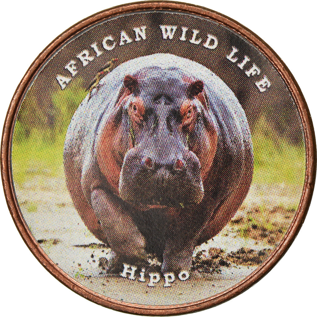 Moneda, Somalilandia, Shilling, 2018, Faune africaine - Hippopotame, SC, Acero