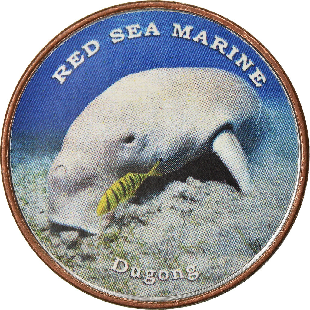 Coin, Somaliland, Shilling, 2018, Vie sous-marine - Dugong, MS(63), Stainless