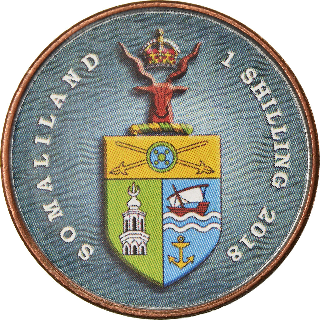 Moneta, Somaliland, Shilling, 2018, Vie sous-marine - Hippocampe, MS(63), Stal