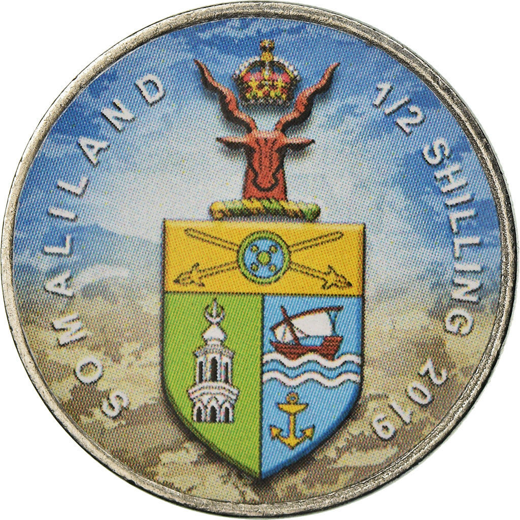 Monnaie, Somaliland, 1/2 Shilling, 2019, Automobiles - 100 ans - 1910, SPL