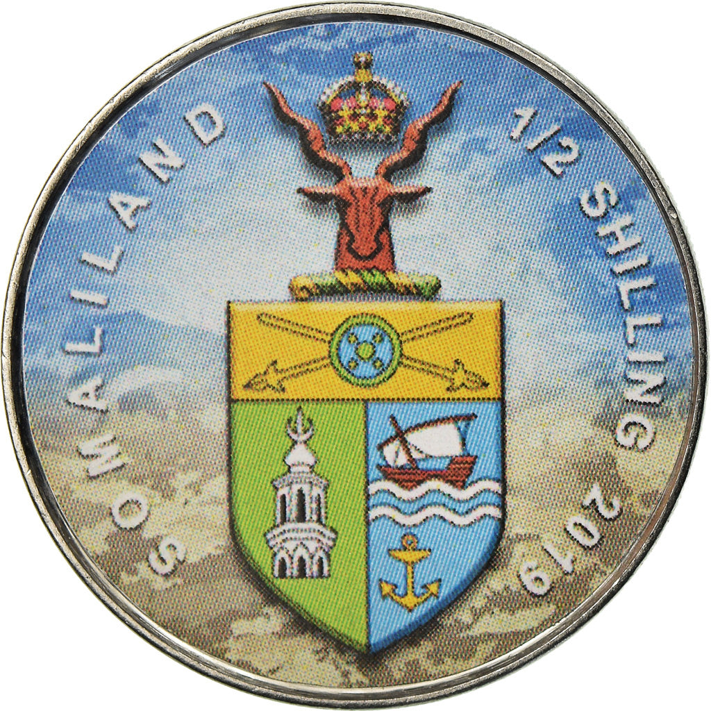 Coin, Somaliland, 1/2 Shilling, 2019, Automobiles - 100 ans - 1940, MS(63)