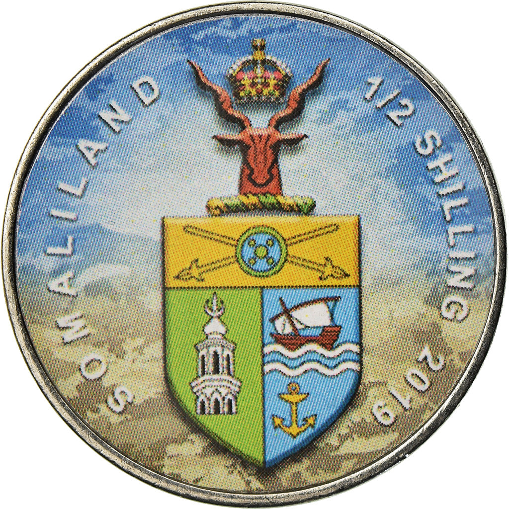 Coin, Somaliland, 1/2 Shilling, 2019, Automobiles - 100 ans - 1950, MS(63)