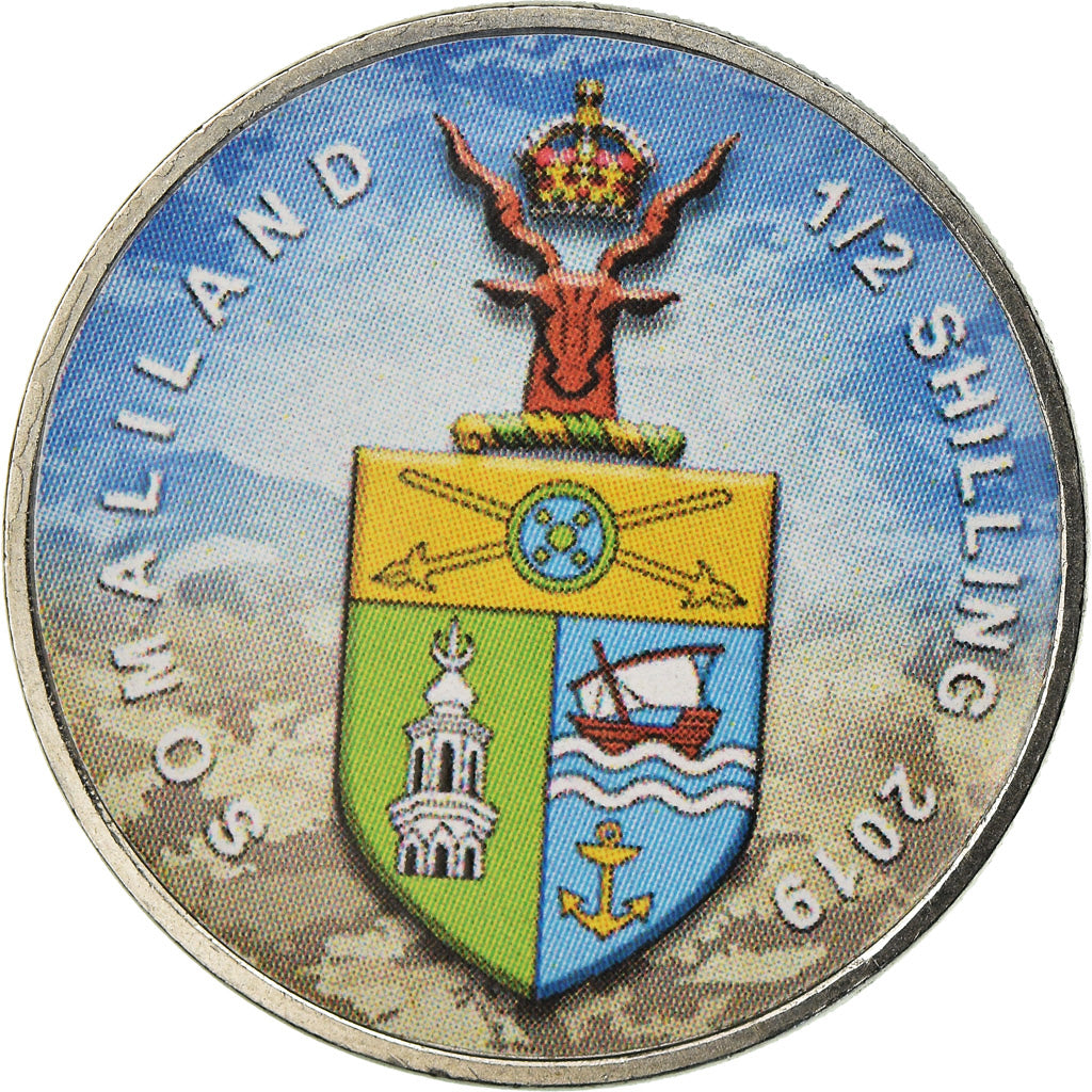 Coin, Somaliland, 1/2 Shilling, 2019, Automobiles - 100 ans - 1970, MS(63)