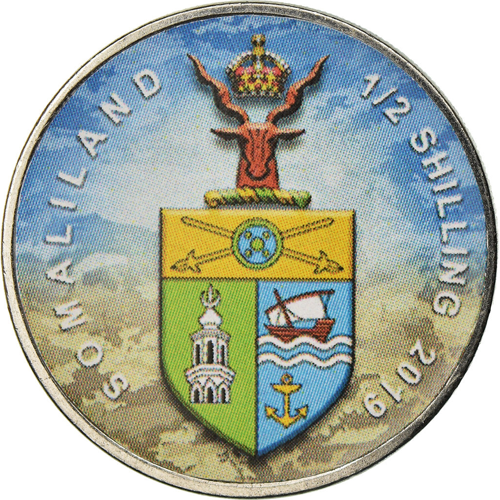 Coin, Somaliland, 1/2 Shilling, 2019, Automobiles - 100 ans - 1970, MS(63)