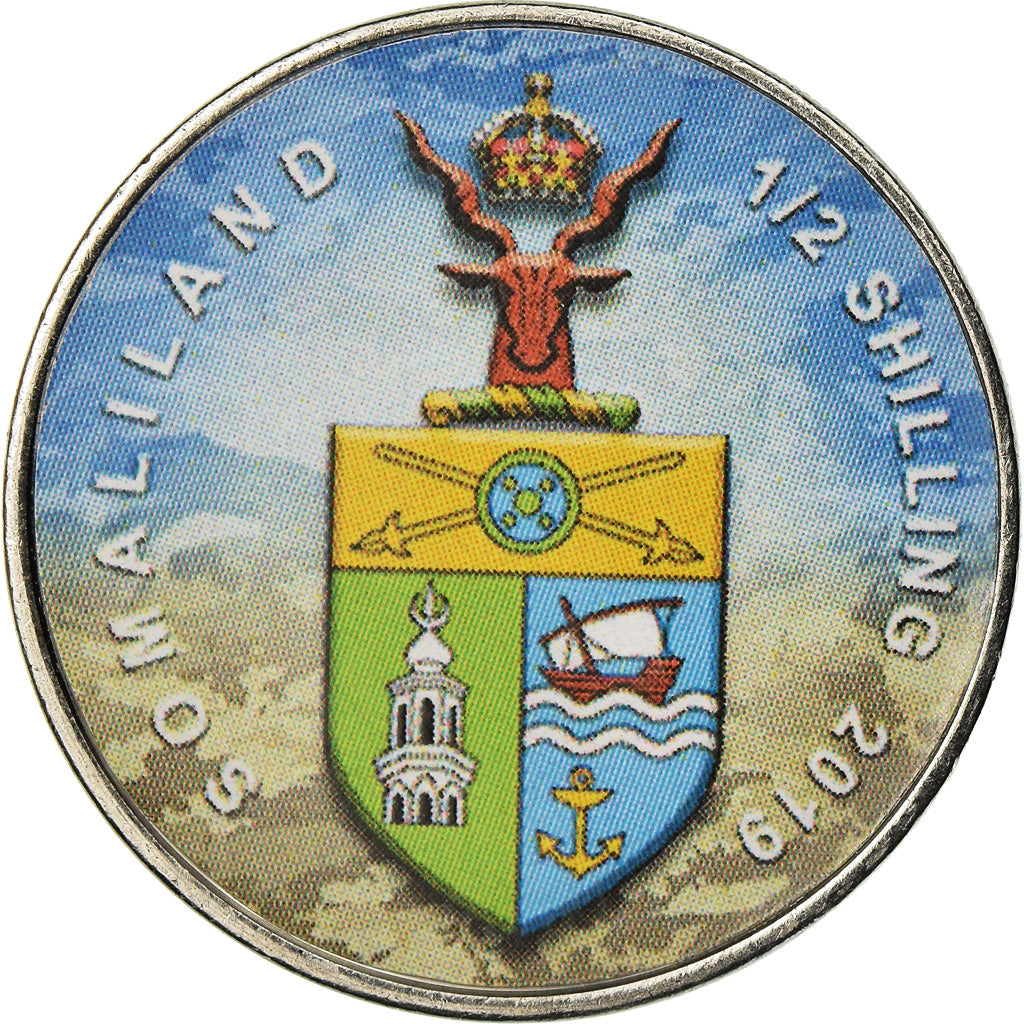 Moneta, Somaliland, 1/2 Shilling, 2019, Automobiles - 100 ans - 1980, SPL