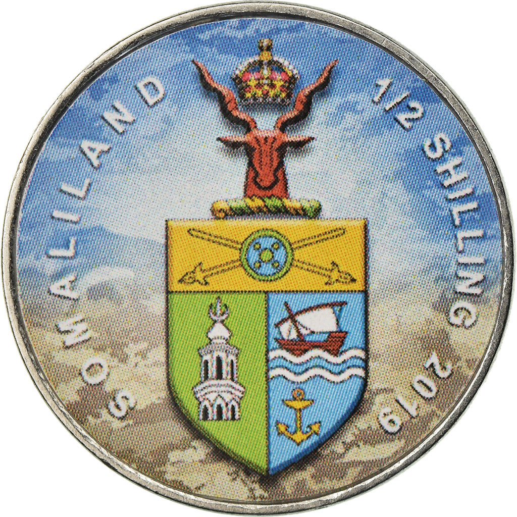 Coin, Somaliland, 1/2 Shilling, 2019, Automobiles - 100 ans - 2000, MS(63)