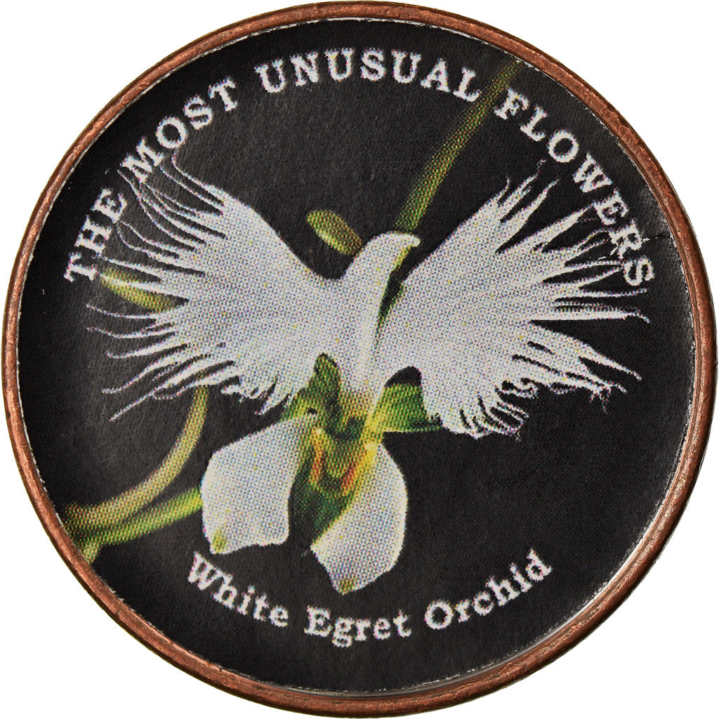 Munten, Somaliland, Shilling, 2019, Fleurs - Orchidée Colombe, UNC-, Stainless