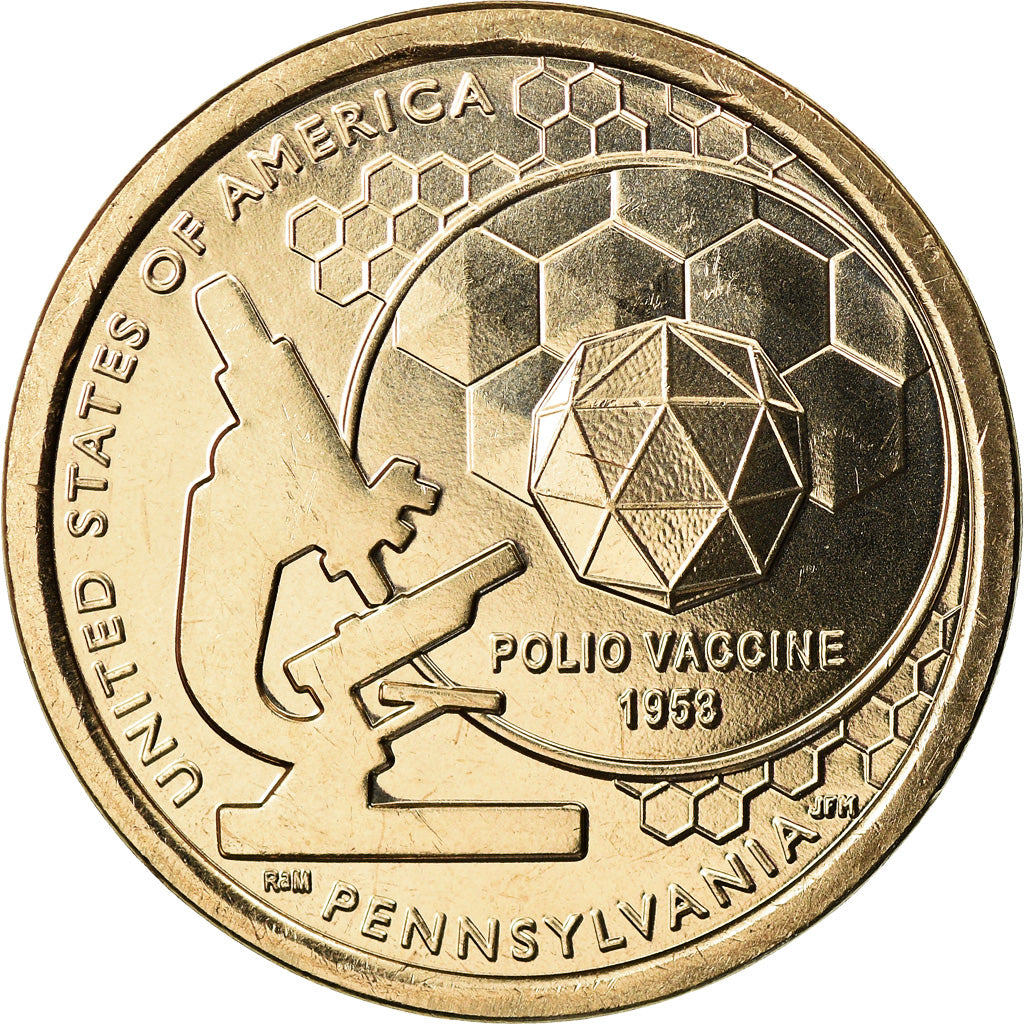 Monnaie, États-Unis, Dollar, 2019, Denver, American Innovation - Pennsylvania
