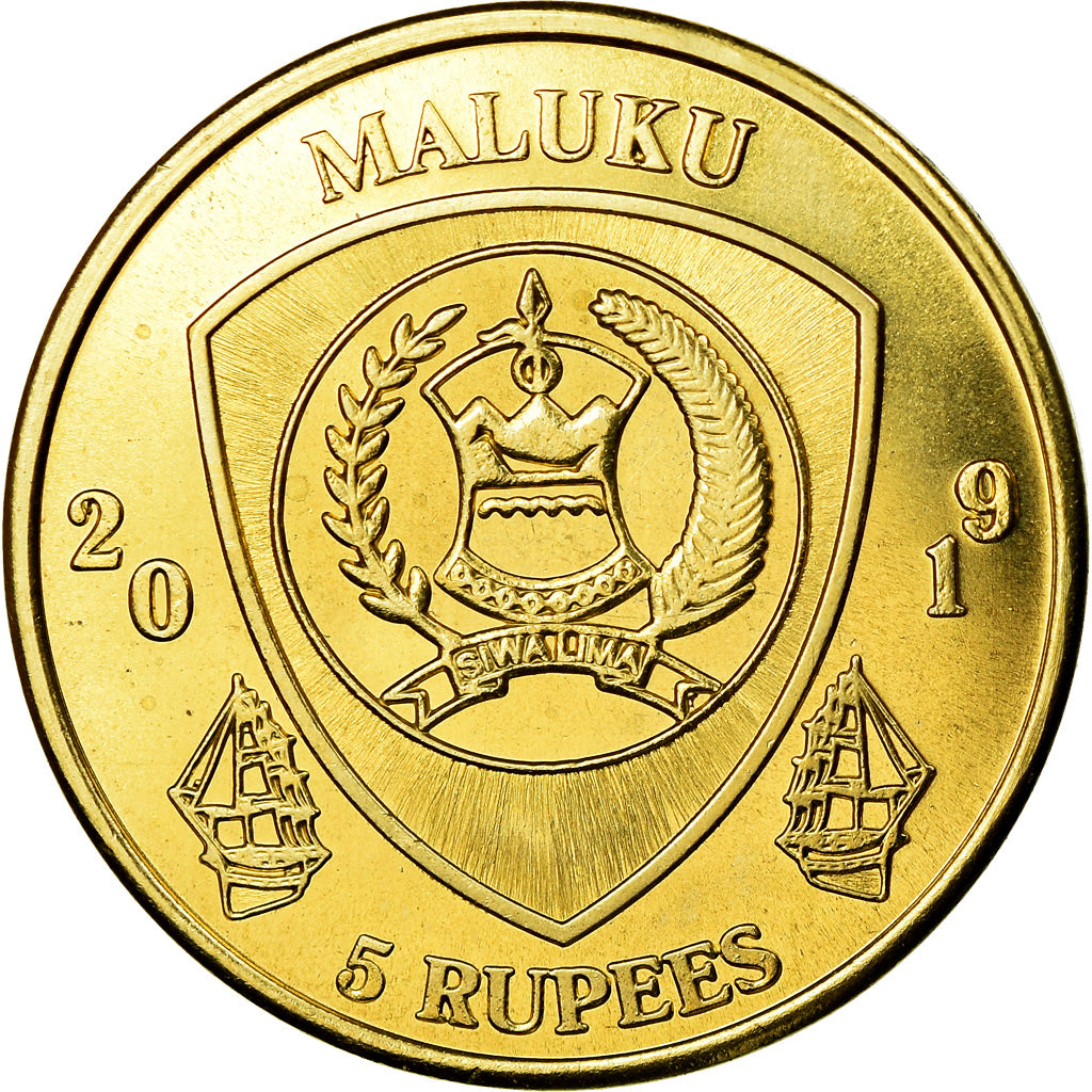 Monnaie, Congo Democratic Republic, 5 Rupees, 2019, Maluku - Monodactylus
