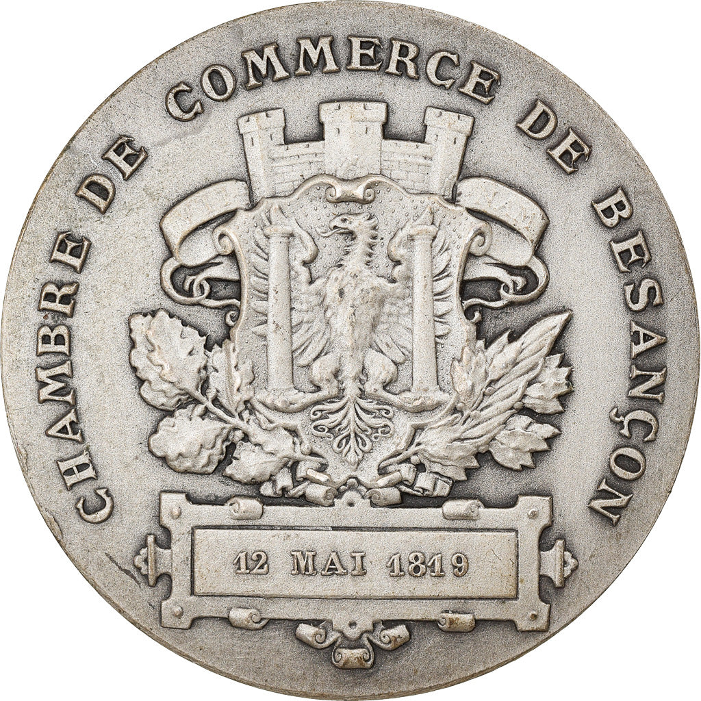 France, Medal, Chambre de Commerce de Besançon, Business & industry, 1819