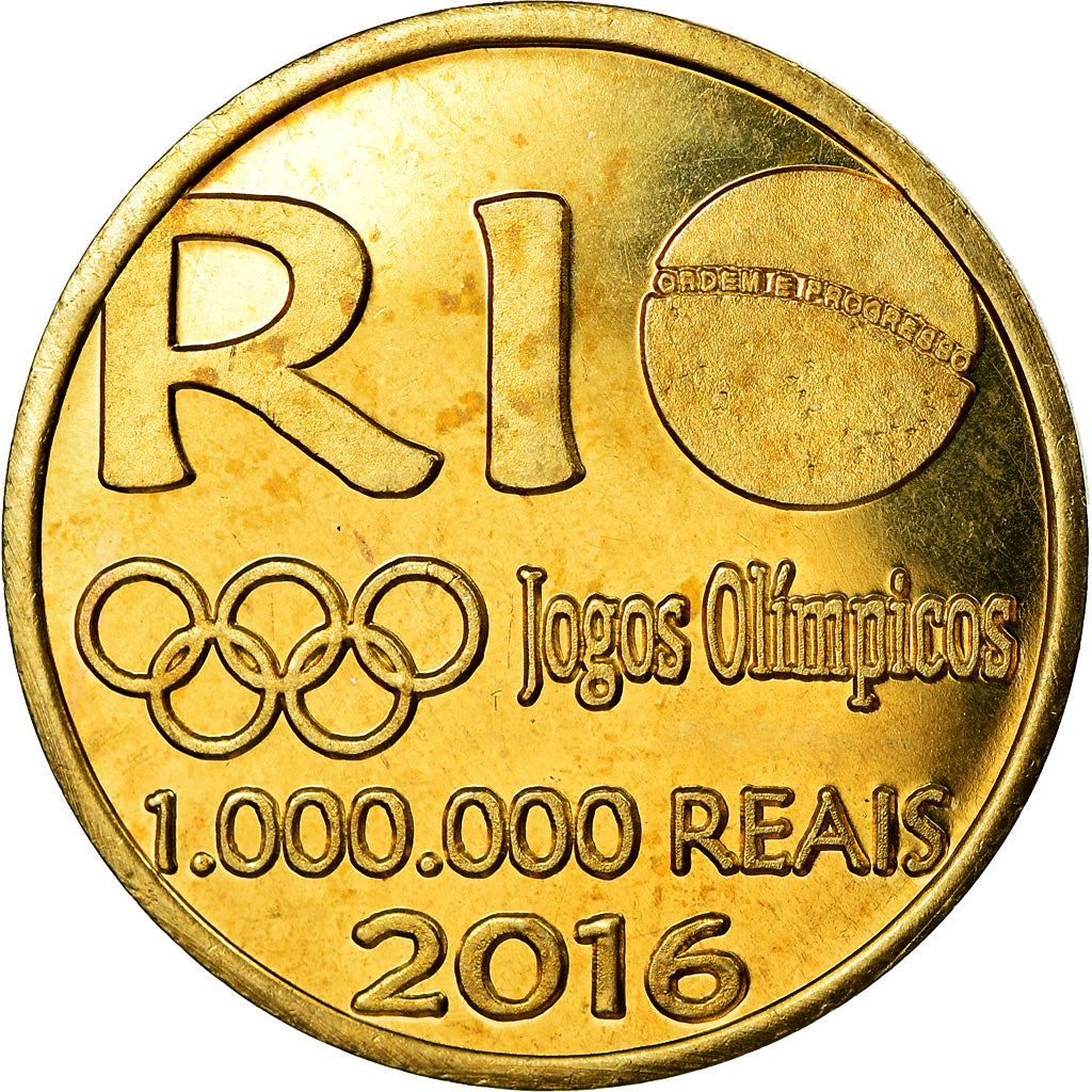 Monnaie, CABINDA, 1 million de reais, 2016, Jeux olympiques de Rio, SPL, Laiton