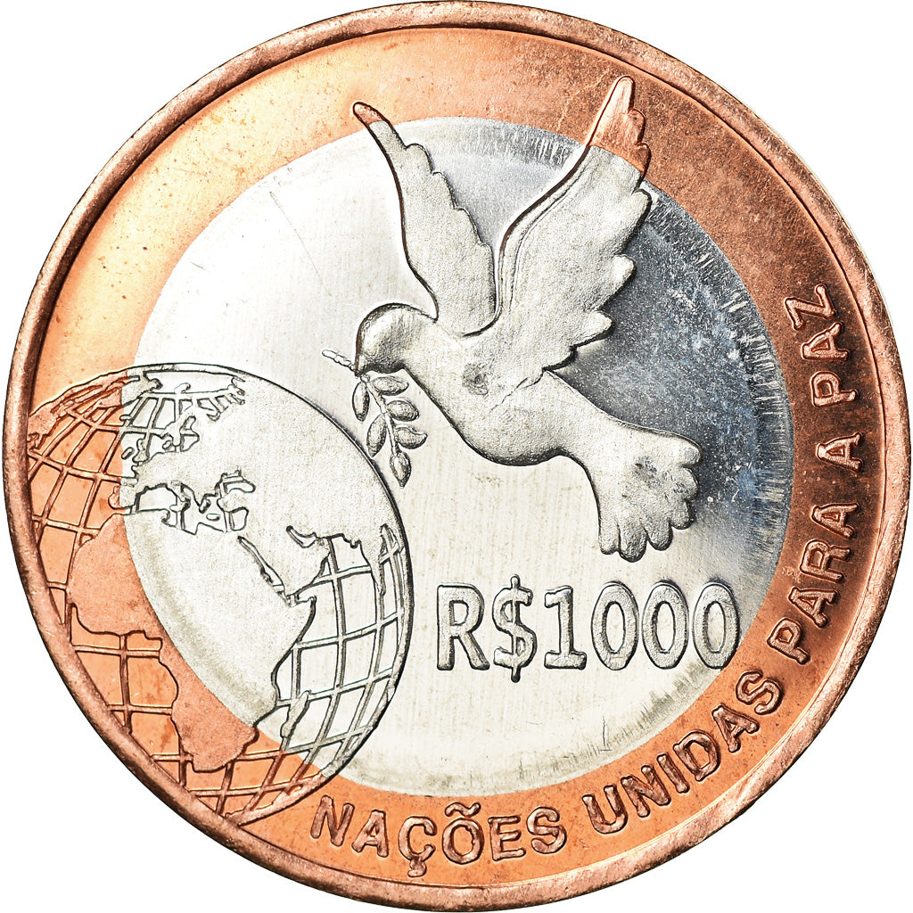 Monnaie, CABINDA, 1.000 reais, 2015, 70ème anniversaire de l'ONU, SPL