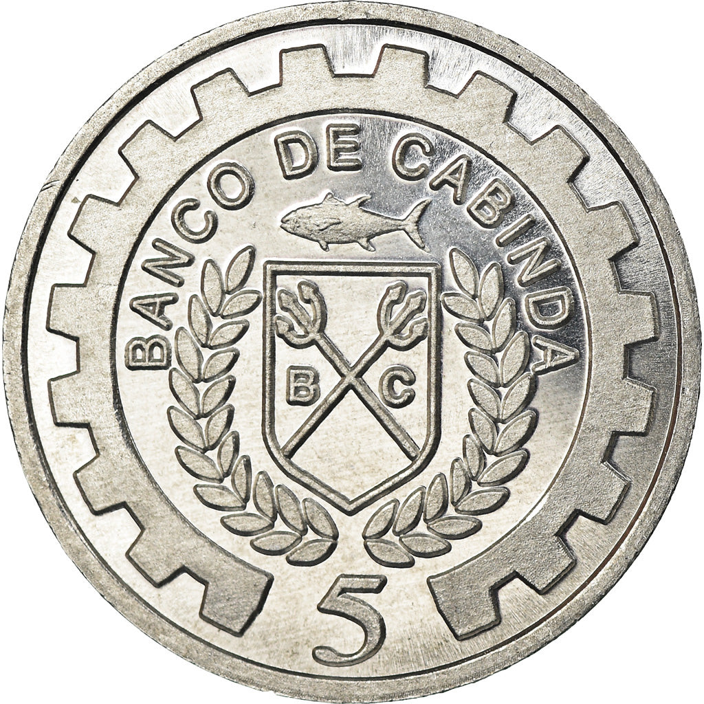 Moneta, CABINDA, 5 Centimos, 2019, MS(63), Aluminium