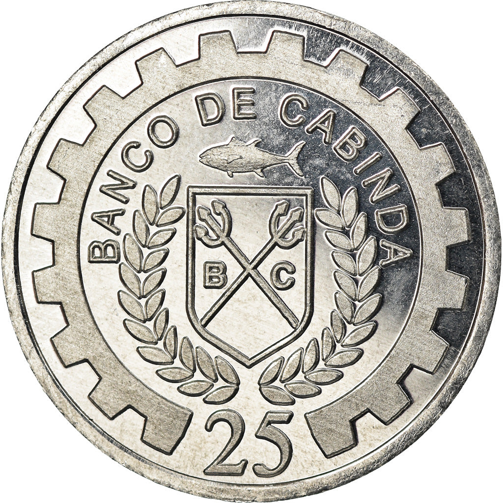 Coin, CABINDA, 25 Centimos, 2019, MS(63), Aluminum