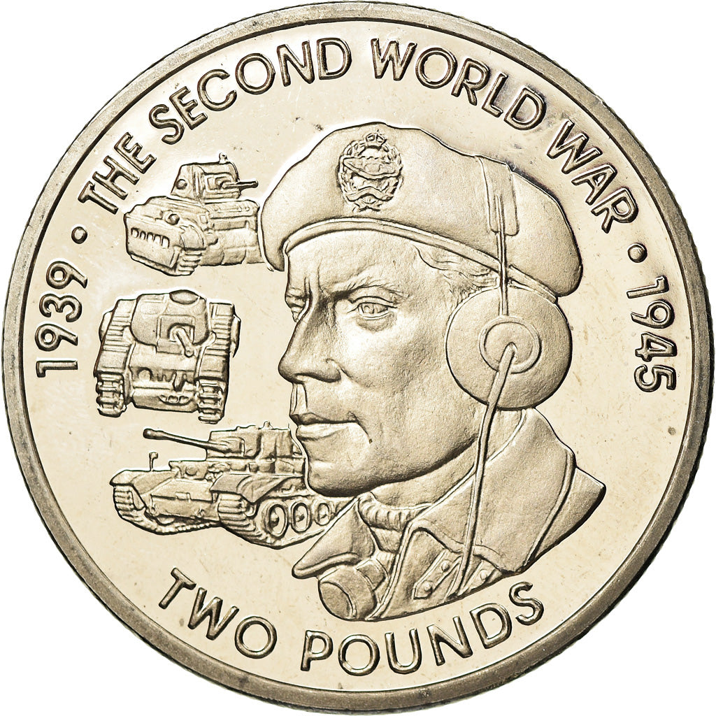 Moneda, British Indian Ocean, 2 Pounds, 2019, 2ème guerre mondiale -