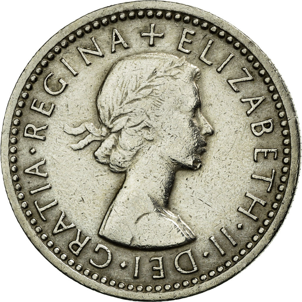Monnaie, Grande-Bretagne, Elizabeth II, 6 Pence, 1963, TTB, Copper-nickel