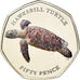 Moneta, British Indian Ocean, 50 Pence, 2019, Tortues - Tortue imbriquée