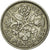 Moneda, Gran Bretaña, Elizabeth II, 6 Pence, 1955, MBC, Cobre - níquel, KM:903