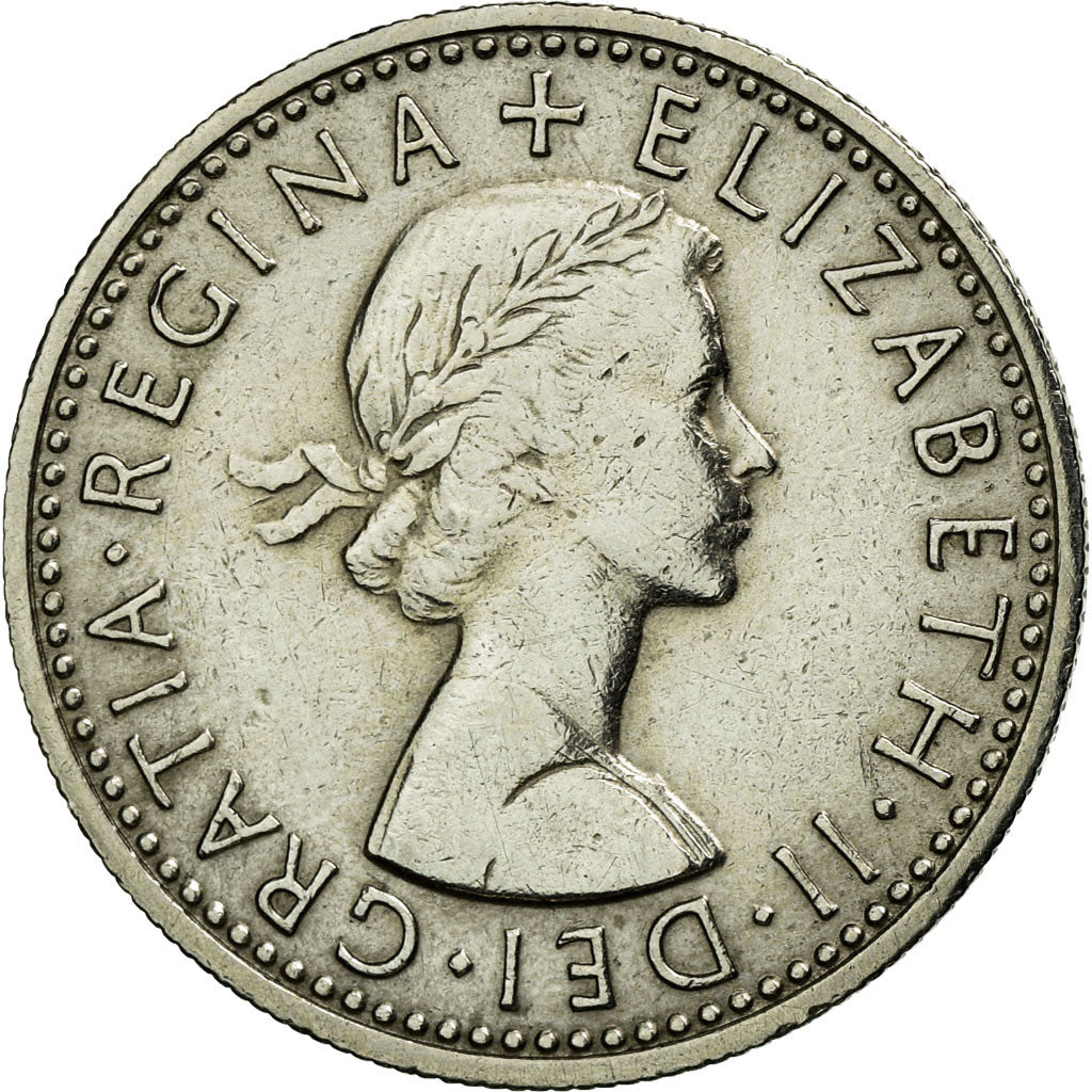 Coin, Great Britain, Elizabeth II, 6 Pence, 1963, EF(40-45), Copper-nickel