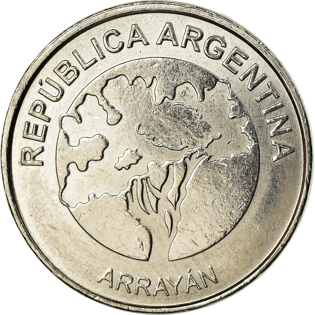 Moneda, Argentina, 5 Pesos, 2017, SC, Acero inoxidable