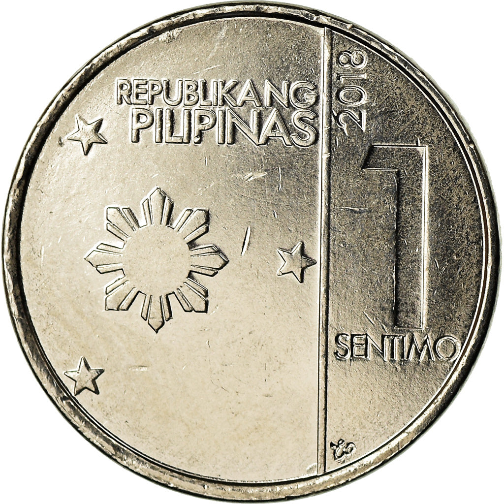 Moneda, Filipinas, Sentimo, 2018, SC, Níquel chapado en acero